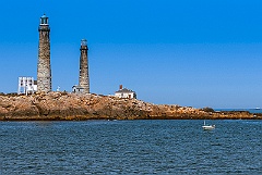 Fishing By Cape Ann (Thacher Island) Twin Lights